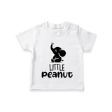 Little Peanut TShirt | Custom Baby TShirt for Your Little One - WHITE - 0-5 Months Old (Chest 17")