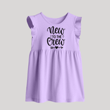 New to the Crew Baby Frock | Custom BabyFrock for the New Member of the Family - LILAC - 0 - 3 Months Old (Chest 17")