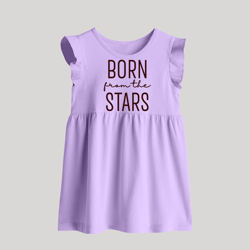Born From the Stars Baby Frock | Custom BabyFrock for Your Little Miracle