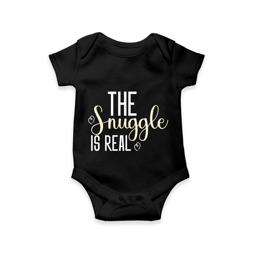 The Snuggle Is Real Romper | Personalized Baby Romper for Snuggle Time