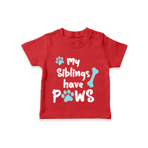 My Siblings Have Paws TShirt | Custom Baby TShirt for Animal-Loving Families