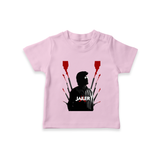 Jailer Silhouette Print Baby T-Shirt - BABY PINK - 0-5 Months Old (Chest 17")