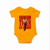 Hukum Tiger Print Baby Romper - CHROME YELLOW - New Born (Chest 14")