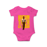 Hukum Tiger Print Baby Romper - HOT PINK - New Born (Chest 14")