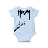 Hukum Signature Print Baby Romper - BABY BLUE - New Born (Chest 14")