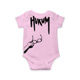 Hukum Signature Print Baby Romper - BABY PINK - New Born (Chest 14")