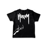 Hukum Signature Print Baby T-Shirt - BLACK - 0-5 Months Old (Chest 17")
