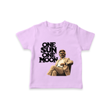 One Sun One Moon Print Baby T-Shirt - LILAC - 0-5 Months Old (Chest 17")