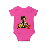 Jailer 2 Action Print Baby Romper - HOT PINK - New Born (Chest 14")