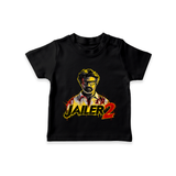 Jailer 2 Action Print Baby T-Shirt - BLACK - 0-5 Months Old (Chest 17")