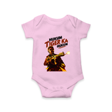 Hukum Action Hero Print Baby Romper - BABY PINK - New Born (Chest 14")