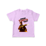Hukum Action Hero Print Baby T-Shirt - LILAC - 0-5 Months Old (Chest 17")