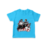 Jailer 2 Character Print Baby T-Shirt - SKY BLUE - 0-5 Months Old (Chest 17")