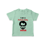 Hukum Baby Graphic Print T Shirt - MINT GREEN - 0-5 Months Old (Chest 17")