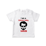 Hukum Baby Graphic Print T Shirt - WHITE - 0-5 Months Old (Chest 17")