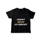 Hukum Quote Print Baby T Shirt - BLACK - 0-5 Months Old (Chest 17")