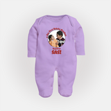 First Raksha Bandhan Infant Fullbody Suit - LILAC - New Born (Chest 7.5")