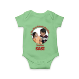 First Raksha Bandhan Infant Romper - GREEN - New Born (Chest 14")