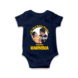 First Raksha Bandhan Infant Romper - NAVY BLUE - New Born (Chest 14")
