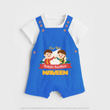 Baby’s First Rakhi Celebration Dungaree - COBALT BLUE - 0 - 5 Months Old (Chest 18")
