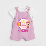 Infant First Raksha Bandhan Dungaree - BABY PINK - 0 - 5 Months Old (Chest 18")