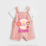Infant First Raksha Bandhan Dungaree - PEACH - 0 - 5 Months Old (Chest 18")