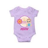 First Raksha Bandhan Baby Romper - LILAC - New Born (Chest 14")