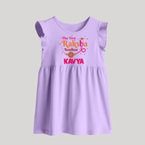 Baby First Rakhi Baby Frock - LILAC - 0 - 3 Months Old (Chest 17")