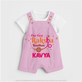 Baby First Rakhi Dungaree - BABY PINK - 0 - 5 Months Old (Chest 18")