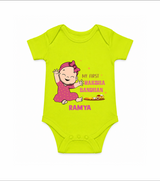 Baby Girl First Raksha Bandhan Rompe - LIME GREEN - New Born (Chest 14")