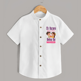Personalized Baby Shirt | Happy Raksha Bandhan Outfit - WHITE - 0 - 6 Months Old (Chest 23")