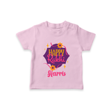Custom Rakhi T-Shirt | Festive Baby Outfit for Happy Rakhi - BABY PINK - 0-5 Months Old (Chest 17")