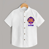Happy Rakhi Outfit | Gentle Shirt for Baby Celebrations - WHITE - 0 - 6 Months Old (Chest 23")