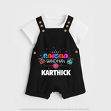 Festive Baby Dungaree Set | Happy Rakhi Edition - BLACK - 0 - 5 Months Old (Chest 18")