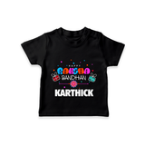 Festive Baby T-Shirt | Happy Rakhi Edition - BLACK - 0-5 Months Old (Chest 17")