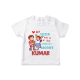 Baby Brother and Sister T-Shirt | Perfect for Gifting - WHITE - 0-5 Months Old (Chest 17")