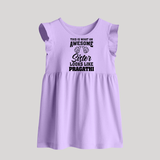 Brother and Sister Baby Frock | Soft Cotton Outfits for Siblings - LILAC - 0 - 3 Months Old (Chest 17")