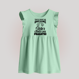 Brother and Sister Baby Frock | Soft Cotton Outfits for Siblings - MINT GREEN - 0 - 3 Months Old (Chest 17")