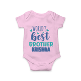 Brother Sister Cotton Romper/Onesie | Ideal for Sibling Bond Moments - BABY PINK - New Born (Chest 14")