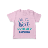 Brother Sister Cotton T-Shirt | Ideal for Sibling Bond Moments - BABY PINK - 0-5 Months Old (Chest 17")