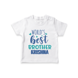 Brother Sister Cotton T-Shirt | Ideal for Sibling Bond Moments - WHITE - 0-5 Months Old (Chest 17")