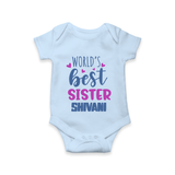 Sibling Love Romper/Onesie | Cute Brother Sister Matching Wear - BABY BLUE - New Born (Chest 14")