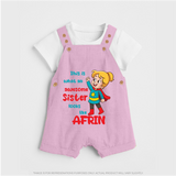 Baby Sibling Matching Clothes | Brother and Sister Celebration Dungaree Set - BABY PINK - 0 - 5 Months Old (Chest 18")