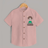 Chill King Shirt | Personalized Baby Shirt for the Little King - PEACH - 0 - 6 Months Old (Chest 23")