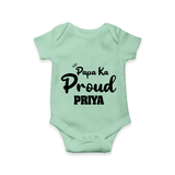Paa Ka Proud Romper/onesie | Custom Baby Romper/onesie for the Proud DaddyÕs Little One - MINT GREEN - New Born (Chest 14")