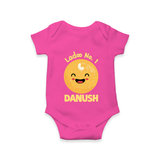 Ladoo No.1 Romper/onesie | Personalized Baby Romper/onesie for the Sweetest One - HOT PINK - New Born (Chest 14")
