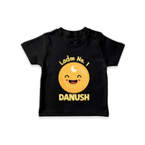 Ladoo No.1 T-shirt | Personalized Baby T-shirt for the Sweetest One - BLACK - 0-5 Months Old (Chest 17")