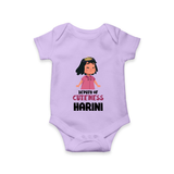 Deputy of Cuteness Romper/onesie | Personalized Baby Romper/onesie for the Little Mischief Maker - LILAC - New Born (Chest 14")
