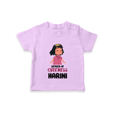 Deputy of Cuteness T-shirt | Personalized Baby T-shirt for the Little Mischief Maker - LILAC - 0-5 Months Old (Chest 17")