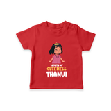 Deputy of Cuteness T-shirt | Personalized Baby T-shirt for the Little Mischief Maker - RED - 0-5 Months Old (Chest 17")